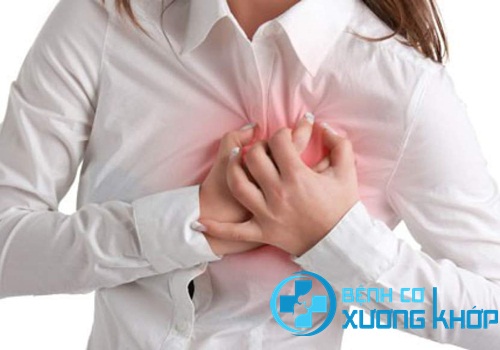 Bệnh nhân tim mạch thường cảm giác nặng trong ngực hoặc tức ngực